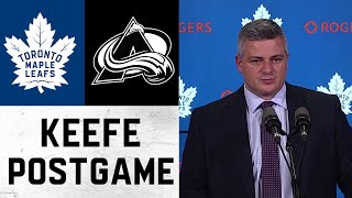 Sheldon Keefe Post Game | Colorado Avalanche @ Toronto Maple Leafs | December 1, 2021