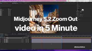 Midjourney 5.2 Zoom Out video in 5 Minute