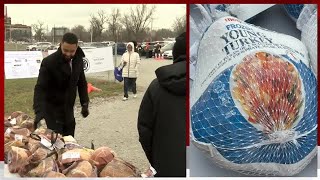 Wayne Township Trustee Office passes out more than 300 hams, turkeys during annual giveaway