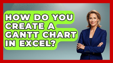 How Do You Create A Gantt Chart In Excel? - Civil Engineering Explained