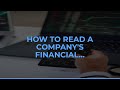 How to Read a Company's Financial Statements in 10 Minutes