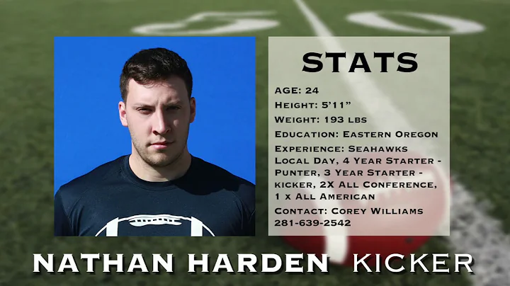 Nathan Harden, Kicker - Presented by Carney Traini...