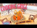 How to make firepit with grill stove at home diy akjnetwork        