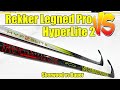 Sherwood rekker legend pro vs bauer hyperlite 2 hockey stick review  connor bedard stick of choice