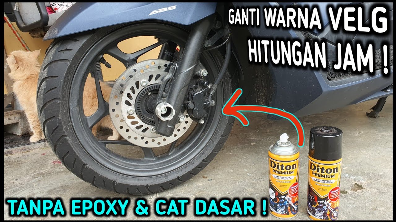 AMAN KAH ? AWET KAH ? Repaint velg dengan cepat & praktis modal cat aerosol  Diton premium