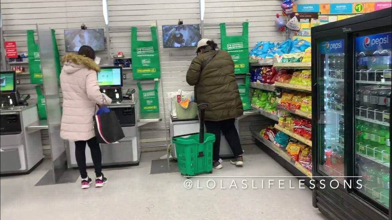 Dollarama replaces cashiers with self check out machines! April 13