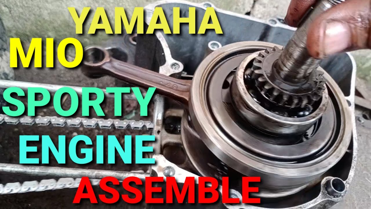 Moto Parts-paano mag assemble ng makina sa yamaha mio sporty