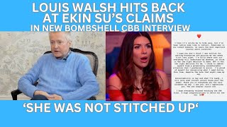 EKIN SU was NOT STITCHED UP by EDITORS says LOUIS WALSH in BOMBSHELL Celebrity Big Brother Interview