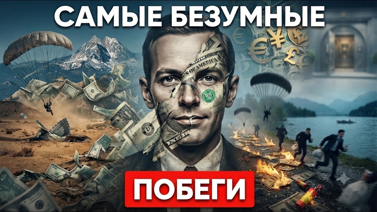 ⁣Самые безумные побеги с деньгами, которых так и не поймали