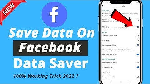 How to enable data saver in Facebook | How to save data on Facebook app | Facebook data saver