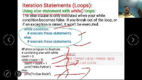 FLOW OF CONTROL IN PYTHON Part -II by DR HARE RAM KUMAR