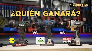 COMPARAMOS LOS TALADROS DE LOS CENTROS DE BRICOLAJES MAS CONOCIDOS
