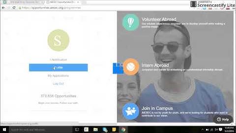 How to fill in your profile and Apply