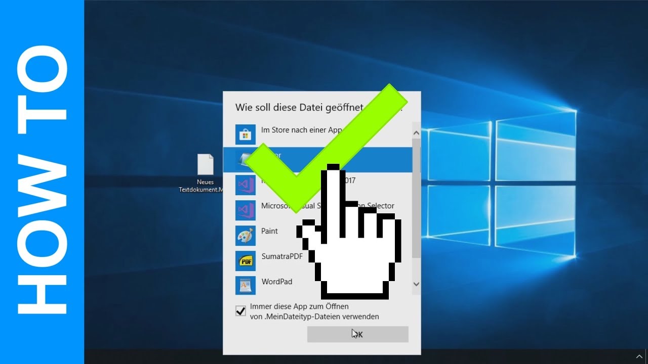 New How to - Zugewiesene Dateitypen löschen