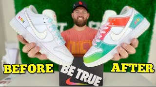 Nike SB Dunk Low Be True Review & Paint REMOVAL!