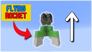 How to Make a Rocket in Minecraft that Actually Flies (minecraft java build)