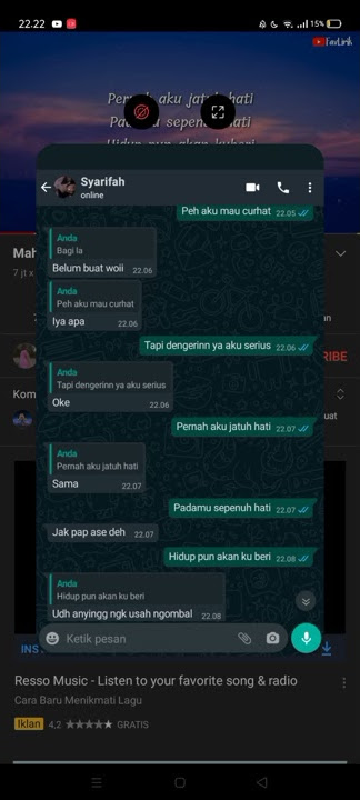 Pernah Aku Jatuh Hati Padamu Sepenuh Hati | Story Wa Mahen Pura Pura Lupa