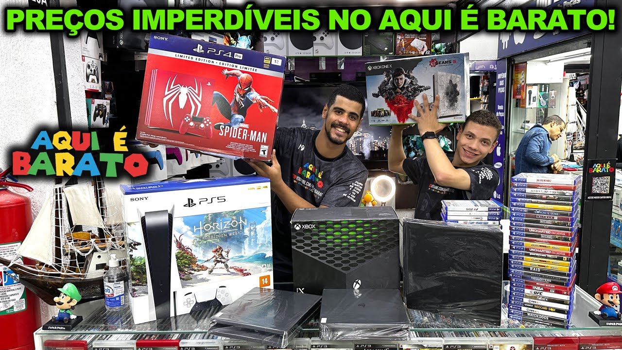 PREÇOS DE VÍDEO GAMES NA SANTA EFIGÊNIA SP + ACESSÓRIOS 