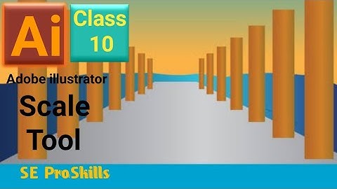 Adobe Illustrator Training - Class 10-Learn Scale Tool  in Urdu / Hindi.
