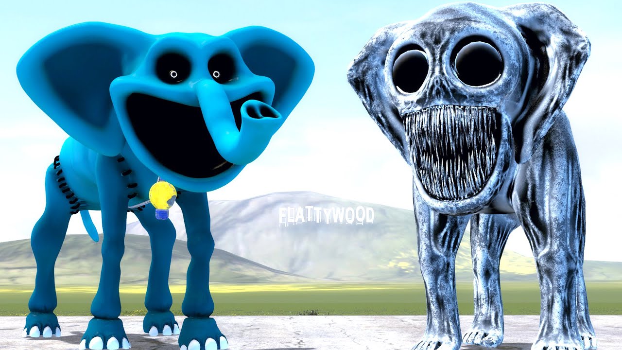 BubbaPhant Poppy Playtime Chapter 3 vs Zoonomaly Elephant Monster in ...