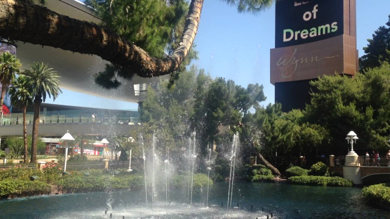 Fountain at the Wynn in Las Vegas YouTube