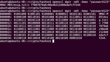 OpenSSL : md5 hash, HMAC and RSA signature