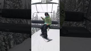 How to get off the chairlift 3 easy steps #snowboarding