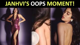 Janhvi Kapoor Suffers A Minor Wardrobe Malfunction At Karan Johars Birthday Bash