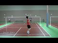 Badminton basic strokes or hits