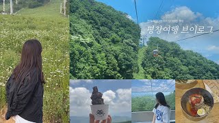 sub)가장 좋아하는 국내 여행지가 되어버린 1박 2일 평창여행 브이로그ㅣ평창 인터컨티넨탈, 알펜시아 스키점프대, 모나용평 발왕산 케이블카