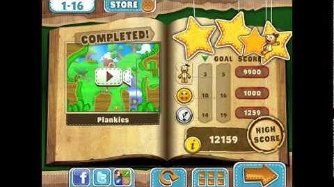 Ragdoll Blaster 3 1-16 Patchwork meadows 3 stars Walkthrough video gameplay tutorial IPhone 4S Ipad