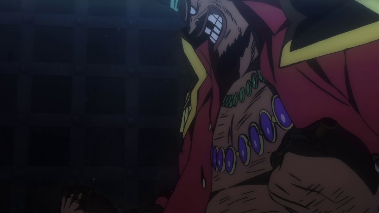 One piece stampede blackbeard recruting in impel down scene