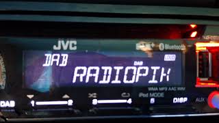 Radio PiK w DAB+ na kanale 11A z RON Włocławek *Szpetal Górny* odbiór na JVC KD-DB95BT - 27.04.2024
