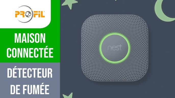 Détecteur de fumée et de monoxyde de carbone connecté GOOGLE NEST Protect  10 ans