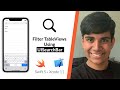 How to add a Search Bar to your Table View | Using UISearchBar | Swift 5 in Xcode 11