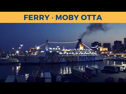 Departure of ferry MOBY OTTA in Genoa (Moby Lines)