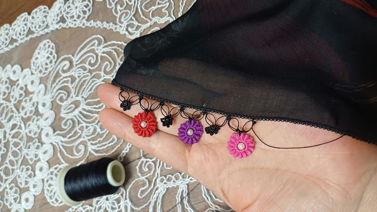 85/DÜĞÜM OYASI TIĞ İLE OLAMAZ DEDİLER DENEDİM ÇOK GÜZEL OLDU 👌 😍 #needlelace #oyamodelleri #handmade