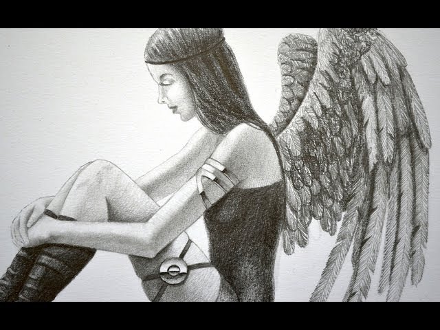 Dark Angel Drawing  Drawing Skill