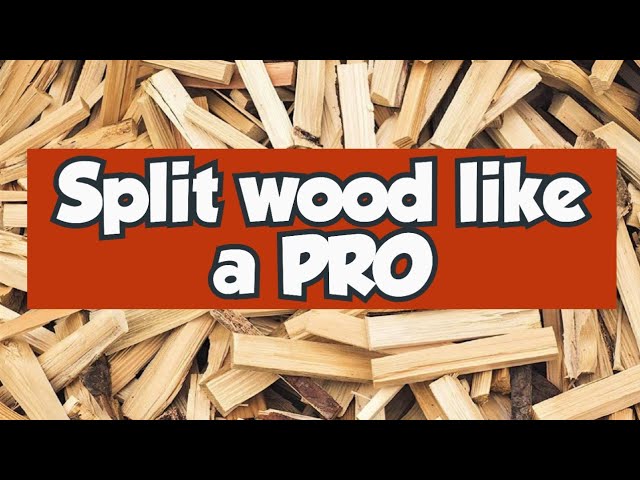 HOW TO Crack Cut Wood Logs with wood wedges and a 6-kilo club 