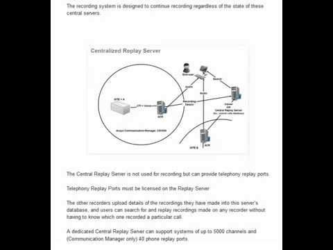 WFO / ACR 12 / VERINT - CENTRAL REPLAY SERVER ROLE - POST