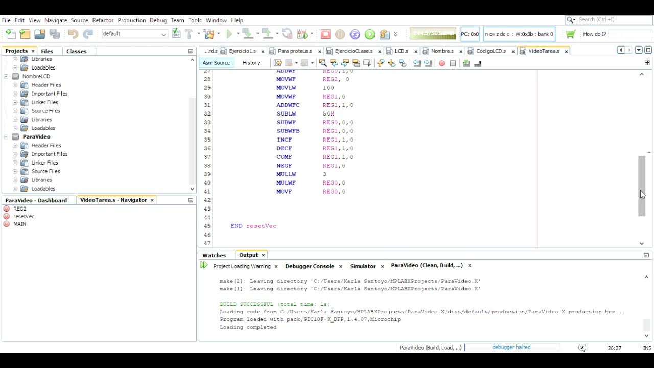 MPLAB código y explicación - YouTube