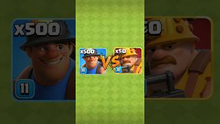 Miners Vs Super Miners ⛏️ | Clash Of Clans #shorts #clashofclans