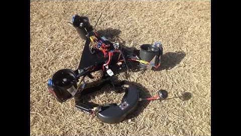 ALT: 170FT #OPTICALFLOW #CRAWLMODE TEST - TRIPHAN64 THRUST VECTORING AW4 - MONOPHAN MONOBOT