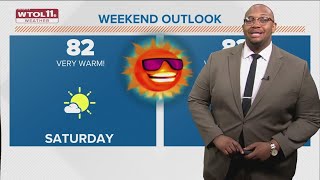 Temperatures rise for Saturday with 80s for highs under mostly sunny skies | WTOL 11 Weather -  Apri
