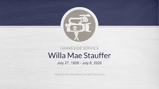 Willa Stauffer Graveside Service