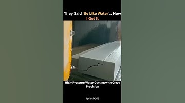 High-Pressure Water Cutting with Crazy Precision | Water jet | #physics #science #knowledge #shorts