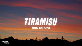 Don Toliver - Tiramisu Lyrics