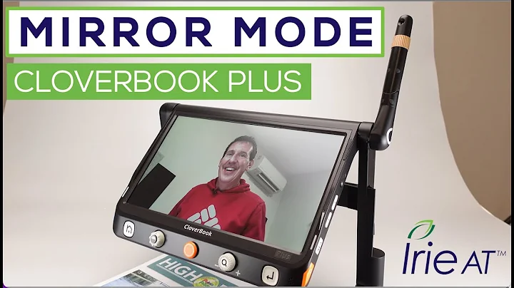 Mirror Mode on CloverBook Plus portable video magnifier