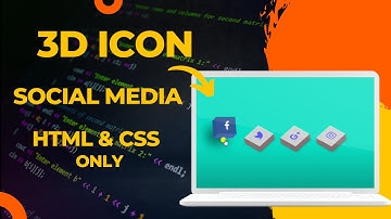 Creating a 3D Social Media Icon using HTML and CSS || vikash abhay.
