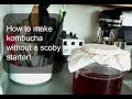 How to make kombucha without a scoby